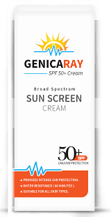 دواء جينيكا راي صن سكرين spf50+ كريم 100 جرام