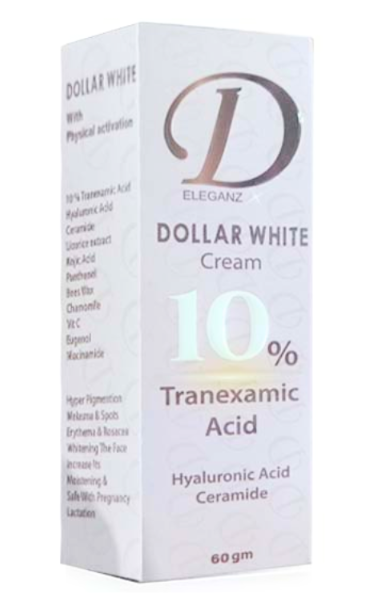 دواء دولار وايت كريم 10% حمض ترانكساميك 60 جم