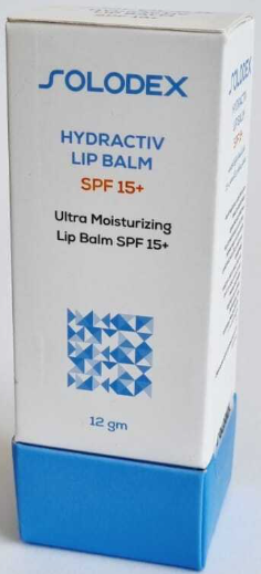 دواء سولوديكس هيدراكتيف للشفاه spf15+ 12 جم