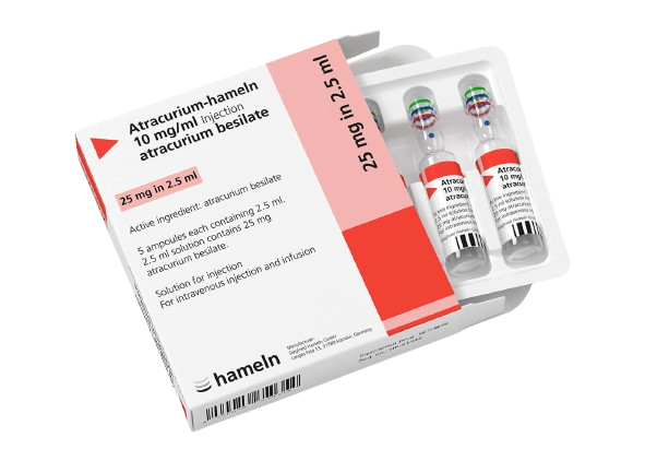 دواء اتراكوريوم هاملين 10 مجم / مل 50 امبول