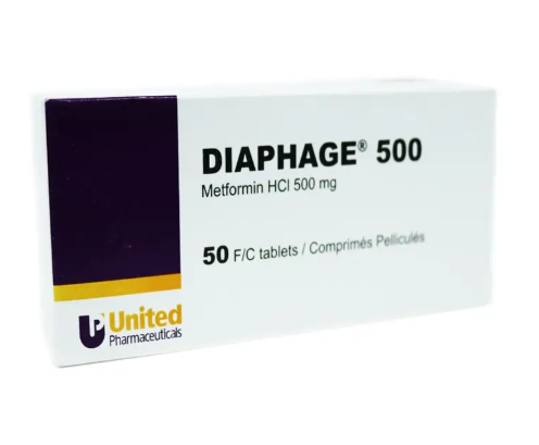 دواء دايافاج 500 مجم 20 قرص