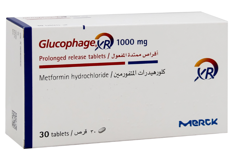 دواء جلوكوفاج اكس ار 1000مجم 30 قرص