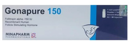 دواء جونابيور 150 وحدة دولية للحقن عضل/تحت الجلد فيال