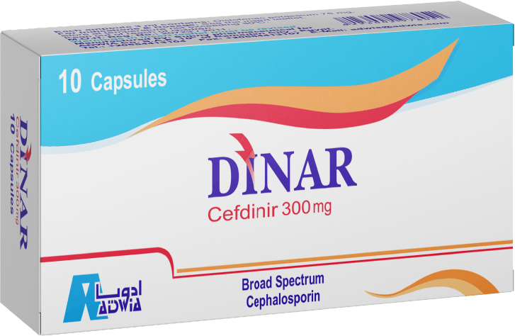 دواء دينار 300 مجم 10 كبسولات