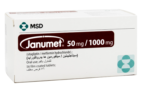 دواء جانوميت 50/1000مجم 56 قرص