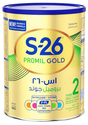 دواء اس 26 بروميل جولد 2   لبن اطفال 900 جم